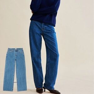Women's Blue Straight Leg Jeans